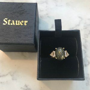Stauer Canadian Labradorite Ring Rare Find Retired Gorgeous!